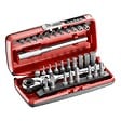 FACOM - Coffret d'embouts de vissage 1/4'' avec clé à cliquet FACOM R.180J31PB (31 pièces) - vignette