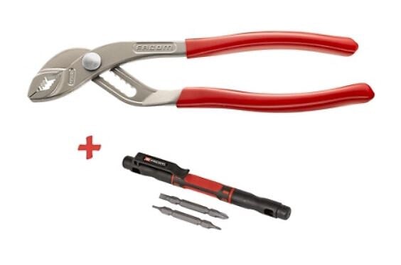 FACOM - Pince multiprise FACOM 170A.25PB 250mm (tournevis stylo "4en1" offert) - large
