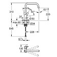 GROHE - Robinet de cuisine monocommande Start 2021 chromé + microfibre - vignette