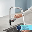 GROHE - Robinet de cuisine monocommande Start 2021 chromé + nettoyant GrohClean - vignette