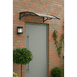 ARTPLAST - Auvent de Porte d'Entrée et fenêtre 100 x 120 cm - Polycarbonate Anti UV Marquise Extérieure Bras Polypropylène Art Plast - vignette