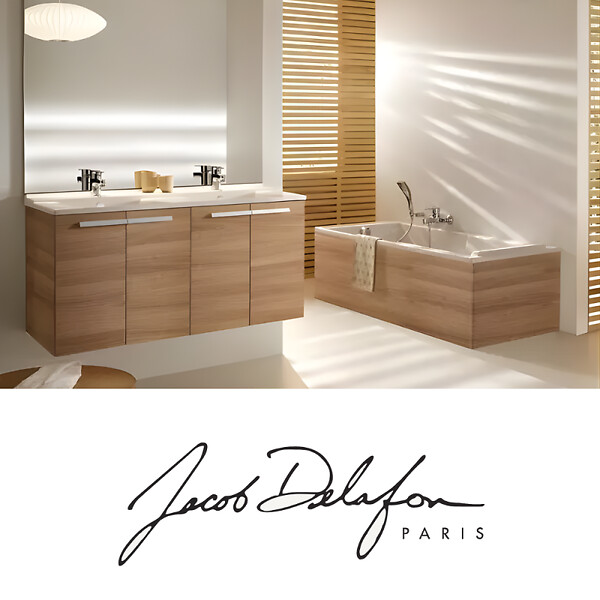 JACOB DELAFON - Baignoire bain douche Struktura + pare bain + étagère 170 X 70 - large