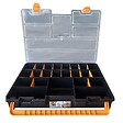 ARTPLAST - Boîte de rangement professionnelle Organiseur 23 compartiments amovibles Noir Orange 44.3 x 31.7 x 8 cm ARTPLAST - vignette