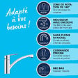 GROHE - Robinet de cuisine bec bas Start 2021 chromé + microfibre - vignette