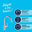 GROHE - Robinet de cuisine Start Flow Quickfix + nettoyant GrohClean - vignette