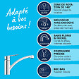 GROHE - Robinet de cuisine bec bas Start 2021 chromé + nettoyant GrohClean - vignette