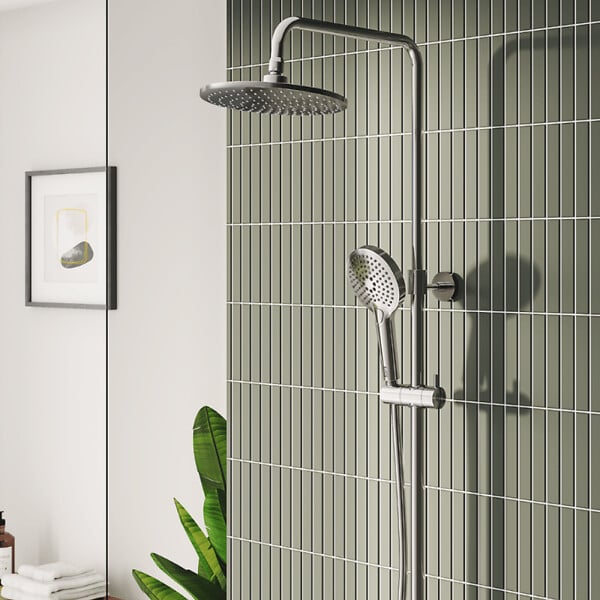 VITRA - Colonne de douche ou bain douche thermostatique Aquaheat Bliss 250 - large