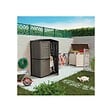 INTEC - Coffre Rangement Poubelle 1500L - Cache Poubelle de Tri Polypropylène Ecru Taupe - Coffre de jardin Verrouillable par Cadenas - vignette