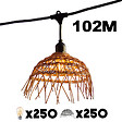LUMISKY - Guirlande connectable HAWAII 250 ampoules E27 102M - vignette