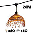 LUMISKY - Guirlande connectable HAWAII 60 ampoules E27 26M - vignette