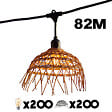 LUMISKY - Guirlande connectable HAWAII 200 ampoules E27 82M - vignette