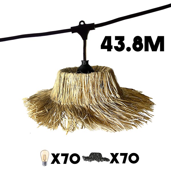 LUMISKY - Guirlande connectable TAHITI 70 ampoules E27 43.8M - large