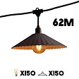 LUMISKY - Guirlande connectable VINTY 150 ampoules E27 62M - vignette