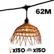 LUMISKY - Guirlande connectable HAWAII 150 ampoules E27 62M - vignette