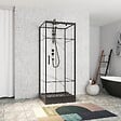 Cabine de douche alu noir - vignette