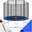 TECTAKE - Trampoline modèle B noir/bleu - vignette