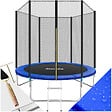 TECTAKE - Trampoline modèle B noir/bleu - vignette
