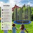 TECTAKE - Trampoline modèle B noir/bleu - vignette