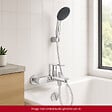 GROHE - Pack mitigeur mécanique Start Loop + Douchette 2 jets Vitalio Start 110 + Flexible1750 mm et support - vignette