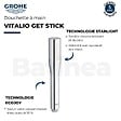 GROHE - Pack mitigeur thermostatique Get avec colonnettes + Douchette 1 jet Vitalio Get Stick + Flexible 1750 mm - vignette