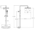 JACOB DELAFON - Colonne de douche thermostatique Métro - vignette