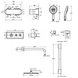 JACOB DELAFON - Colonne de douche encastrée thermostatique Grands Boulevards ronde noire mate - vignette