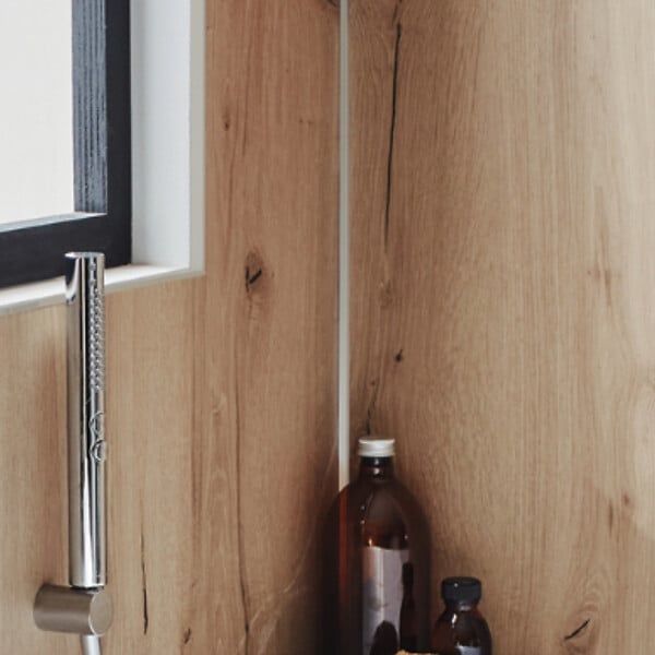 JACOB DELAFON - Pommeau de douche Shift+ rond 2 jets chromé + flexible 175 cm métal - large
