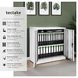 TECTAKE - Armoire métallique de bureau verrouillable avec 2 étagères réglables gris 90x40x90 cm portes battantes renforcées - vignette