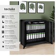 TECTAKE - Armoire métallique à dossiers 3 étagères 90x40x90cm noir - vignette
