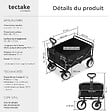 TECTAKE - Chariot pliable LEON avec freins, capacité de charge 80kg noir - vignette