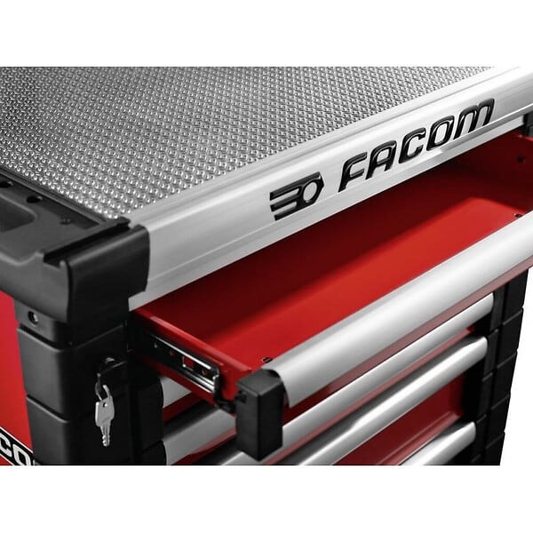FACOM - Servante d'atelier vide FACOM  JET.6M3A - 6 tiroirs - rouge - large
