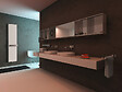 THERMOR - Radiateur sèche serviettes - Toscane - Eau chaude - 989W - Blanc granit - vignette