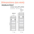 THERMOR - Sèche-serviettes Riviera 2 étroit 500W brun sable - THERMOR - 497553 - vignette