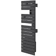 ATLANTIC - Sèche-serviettes connecté Nefertiti étroit mât droite 600W anthracite - ATLANTIC - 850619 - vignette