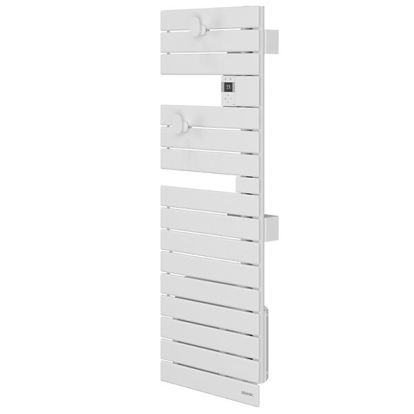 ATLANTIC - Sèche-serviettes connecté Nefertiti étroit mât gauche 600W blanc carat - ATLANTIC - 850611 - large
