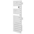 ATLANTIC - Sèche-serviettes connecté Nefertiti étroit avec soufflerie mât droite 1500W blanc carat - ATLANTIC - 850090 - vignette