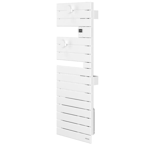 ATLANTIC - Sèche-serviettes connecté Nefertiti étroit mât gauche 600W blanc brillant - ATLANTIC - 850609 - large