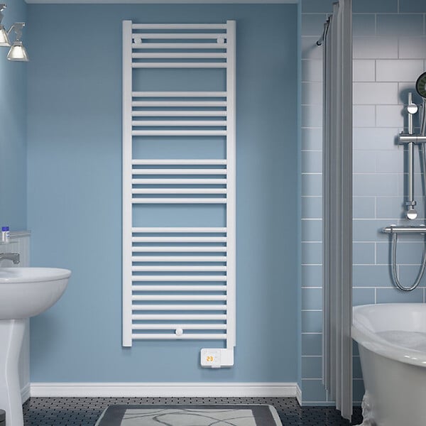 ATLANTIC - Radiateur sèche-serviettes DEVO-DCB18 digital étroit 500W Blanc - ATLANTIC - 831418 - large