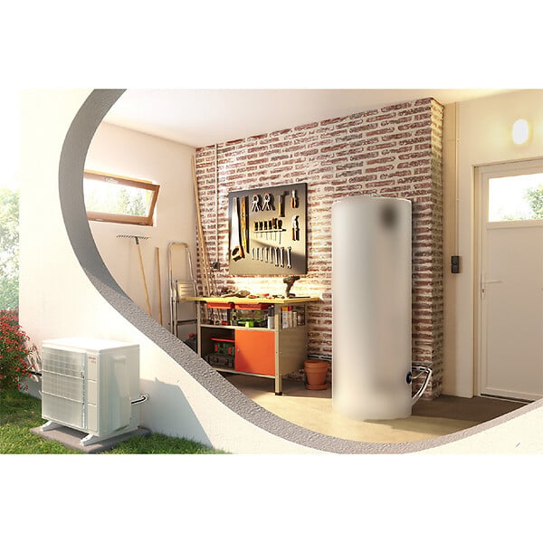 ATLANTIC - Unité extérieure pour chauffe-eau thermodynamique Calypso Split Atlantic - 1450W - R32 - 50dB(A) - large