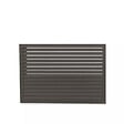 DECOCLIM - Face dos pour cache en aluminium gris terre d'ombre taille S - DECOCLIM - 23AS7022-DOS - vignette