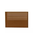 DECOCLIM - Face dos pour cache en aluminium brun argile taille M - DECOCLIM - 23AM8003-DOS - vignette