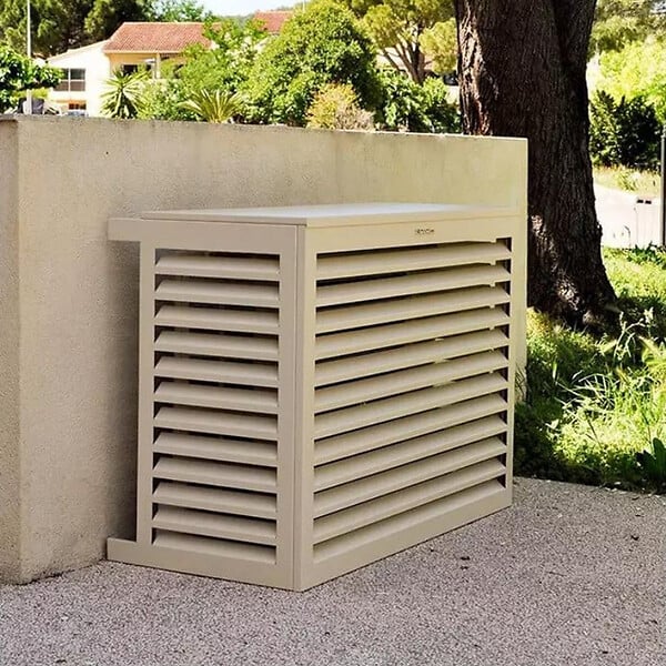 DECOCLIM - Cache unité extérieure en aluminium ivoire clair taille S - DECOCLIM - 23AS1015 - large