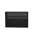 DECOCLIM - Face dos pour cache en aluminium noir foncé taille M - DECOCLIM - 23AM9005-DOS - vignette