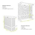 DECOCLIM - Extension hauteur pour caches DECOCLIM blanc crème taille XL - DECOCLIM-23AXL9001-PLUS - vignette