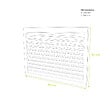 DECOCLIM - Face dos pour cache en aluminium ivoire clair taille S - DECOCLIM - 23AS1015-DOS - vignette