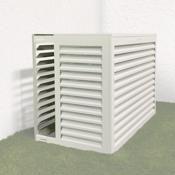 DECOCLIM - Face dos pour cache en aluminium ivoire clair taille L - DECOCLIM - 23AL1015-DOS - large