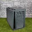 DECOCLIM - Face dos pour cache en aluminium anthracite taille L - DECOCLIM - 23AL7016-DOS - vignette
