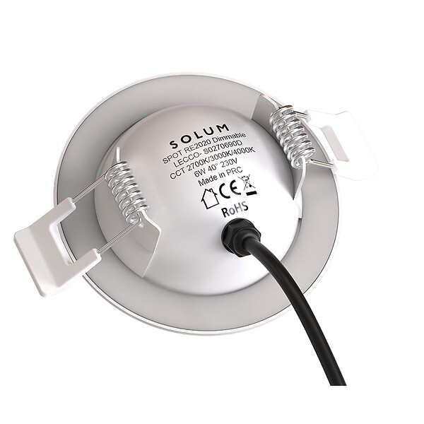 SOLUM - LECCO Blanc Spot encastré 6W. 662-724Lm. dimmable. CCT 2700-3000-4000K - SOLUM - S0270690D - large