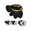ALDES - Kit VMC EasyHome Auto Classic - Simple flux Autoréglable - 241 m³/h - 26 dB - avec 3 grilles BIP - vignette