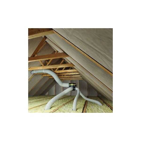 ALDES - Kit VMC EasyHome Auto Classic - Simple flux Autoréglable - 241 m³/h - 26 dB - avec 3 grilles BIP - large